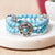 3-Snap Stretch Turquoise Bracelet