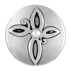Pearl Cross - Silver