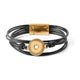 Gold Mini Black 6 Strand Magnetic Bracelet - Final Sale - Gold