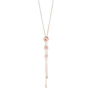 Rose Gold Tres Volte Adjustable Necklace - Final Sale - Rose Gold