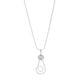 Curled Pendant Necklace - Silver