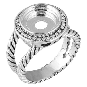 Double Twist Ring - Silver