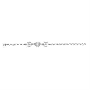 Crystal Clear Bracelet - Silver