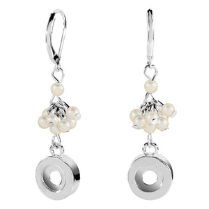 Pearl Fiesta Earrings - Silver