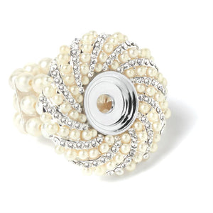 Pearl Stretch Ring - Final Sale - White