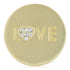 Matte Gold Stone Heart - Love - Final Sale