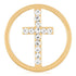 Gold Stone Cross - Final Sale