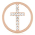 Rose Gold Stone Cross - Final Sale