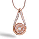 Rose Gold Bling Infinity Necklace - Final Sale