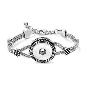1 Snap Heritage Chain Bracelet - Silver
