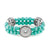 3-Snap Stretch Turquoise Bracelet - Turquoise