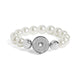 White Pearl Stretch Bracelet - White