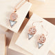 Rose Gold Diamond Drop Earrings - Final Sale
