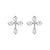 Silver Cross of Light Earrings - Silver
