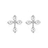 Silver Cross of Light Earrings