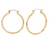Gold Wavy Hoop Earrings