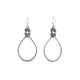 Antique Silver Knotted Tear Drop Earrings - Antique Silver