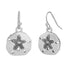Sand Dollar Earrings - Silver