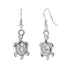Turtle Dangle Earrings - Silver