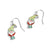 Gnome Dangle Earrings - Lime Dot - Lime