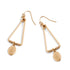 Gold Dangle Triangle Dangle Earrings - Final Sale