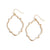 Gold Outline Dangle Earrings - Gold