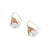 Pearl with Wire Wrapping Earrings - Gold