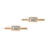 Gold Straight Bar Earrings - Final Sale