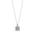 Silver Square Tree of Life Necklace - Silver