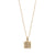 Gold Square Tree of Life Necklace - Gold