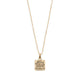 Gold Square Tree of Life Necklace - Gold