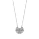 Silver Fern Dangle Necklace - Silver