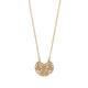 Gold Fern Dangle Necklace - Gold