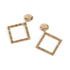 Diamond w/ Post Earrings - Gold - Final Sale