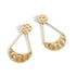 Hammered Half Moon Earrings - Gold - Final Sale