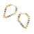 Pentagon Earrings w/ Beads - Gold
