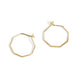 Small Octagon Earrings - Gold