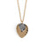 Mixed Metal Pointed Oval Drop Necklace - Mixed