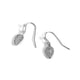 Silver Light Bulb Earrings - Silver