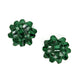 Bow Stud Earrings - Green