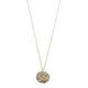 Abalone w/ Gold Design Necklace - Gold