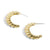 Gold Ripple Earrings - Gold