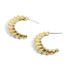 Gold Ripple Earrings - Final Sale