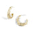 Ripple Pearl Earrings - Gold
