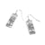 Rectangle Tree Earrings - Silver