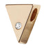 Triangle Charm - Gold - Final Sale