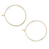 Charm Bar Hoop Earrings - Gold - Final Sale