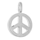 Peace Sign Charm - Silver