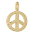 Peace Sign Charm - Gold - Final Sale