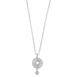 Bling Drop Necklace - Silver